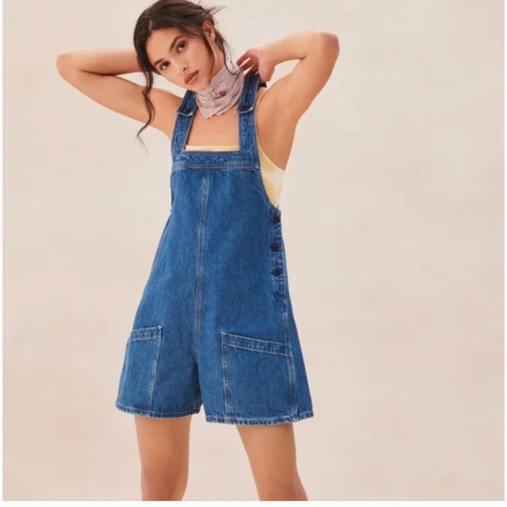 Edwin Overalls, Size M - bought at Anthro. Only worn two times, has been washed.
